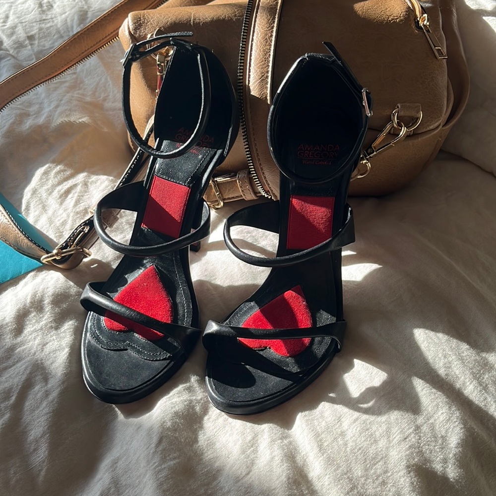 Black Italian Stiletto High Heels
